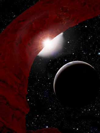 Supernova Flashes in the Night Bringing Cosmic Starlight to a New Earth-World Planet
