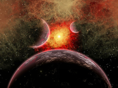 Artist' Concept Illustrating the Stellar Explosion of a Supernova