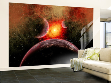 Artist' Concept Illustrating the Stellar Explosion of a Supernova