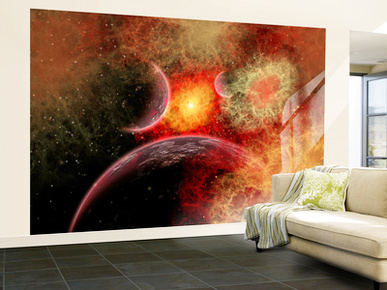 Artist' Concept Illustrating the Stellar Explosion of a Supernova