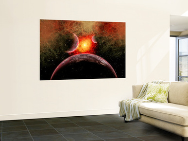Artist' Concept Illustrating the Stellar Explosion of a Supernova